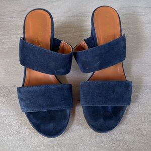Madison Et Cie Blue Suede Sandals